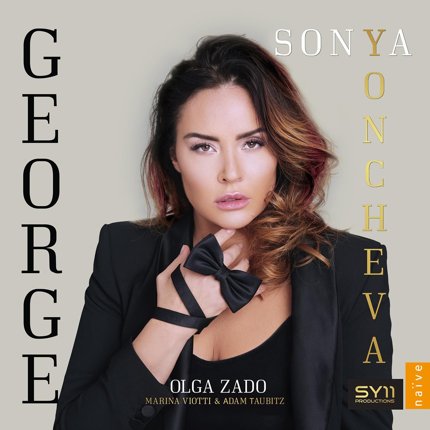 CD cover featuring Sonya Yoncheva, a portrait with bold text “GEORGE”.