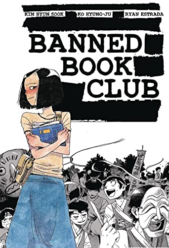Comic book cover: "Banned Book Club" featuring a girl with a book.