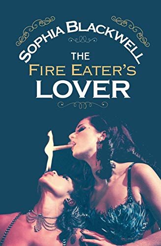 Book cover: two women, one eating fire, dark and romantic style.