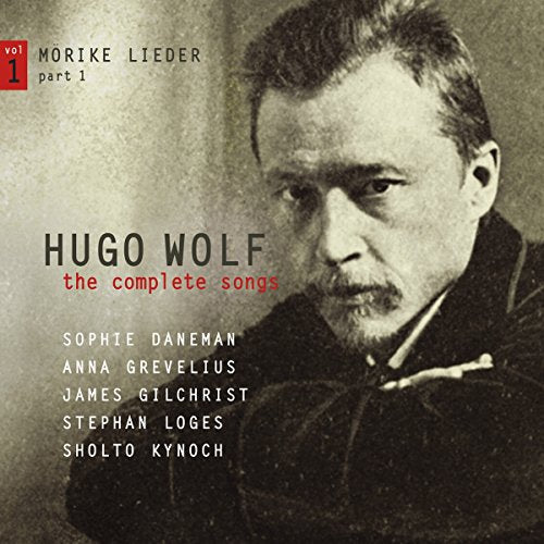 CD cover featuring a sepia-toned portrait of composer Hugo Wolf.