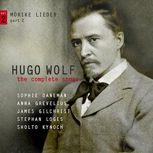 CD cover featuring a portrait of composer Hugo Wolf and artist names.