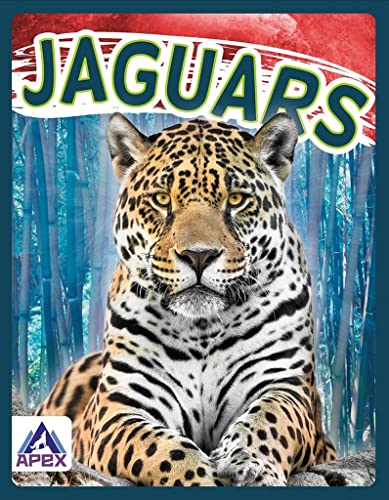 Book cover featuring a close-up of a jaguar in a jungle setting.