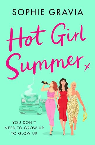 Book cover: “Hot Girl Summer” with illustration of three women and a car.