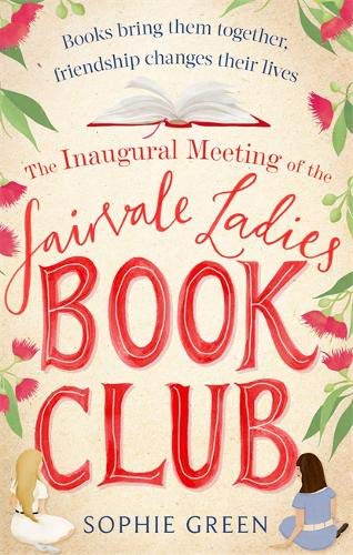 Book cover with red title text, an open book icon, and two seated women.