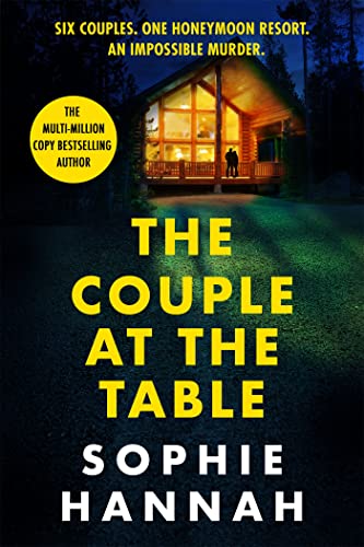 Book cover showing a lit cabin at night with a couple standing on deck.