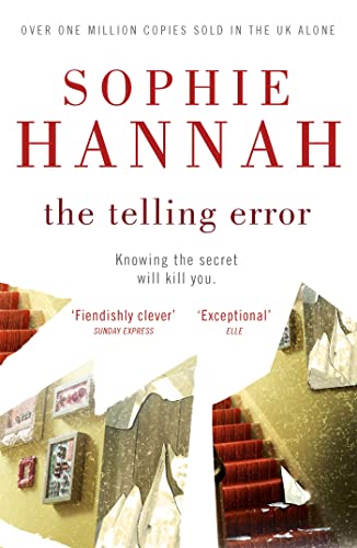 Book cover: “The Telling Error” with a blurred staircase image.