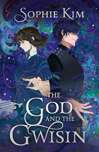 Book cover: two figures with red thread, dark blue and purple background.