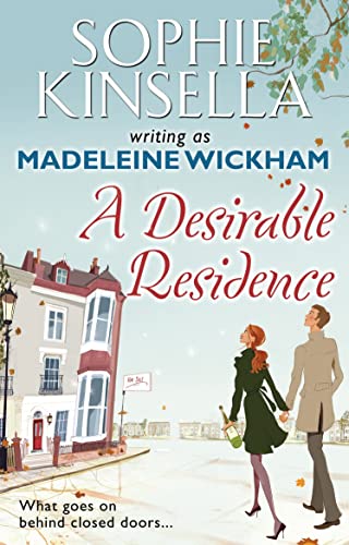 Book cover: illustrated couple, townhouse, falling leaves, title "A Desirable Residence".