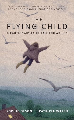 Book cover: a child appears to be flying over a landscape with birds.
