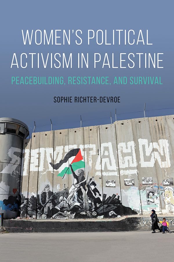 Book cover with graffiti-covered wall and Palestinian flag imagery.