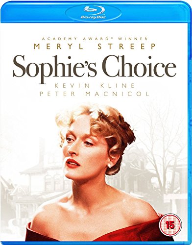 Sophie's Choice" Blu-ray cover featuring Meryl Streep in a red dress.