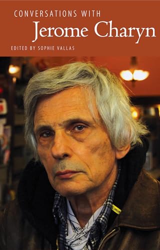 Book cover featuring a portrait of author Jerome Charyn, with orange background.