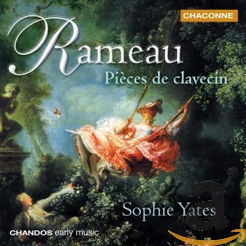 CD cover for Sophie Yates’ Rameau harpsichord pieces, featuring baroque imagery.
