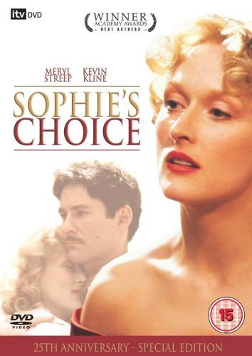 DVD cover art for Sophie's Choice featuring Meryl Streep and Kevin Kline.