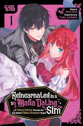 Manga cover featuring two characters, a man with dark hair and a red-haired woman.