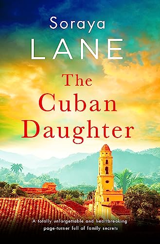 Book cover for “The Cuban Daughter” with a Cuban cityscape.