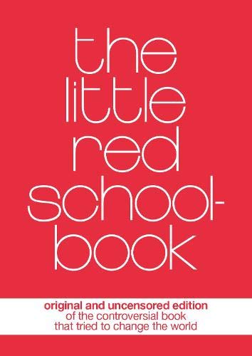 The book cover is red with white text reading The Little Red Schoolbook.
