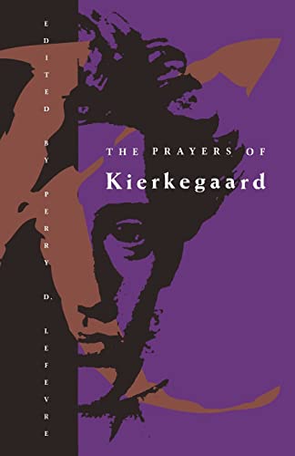 Book cover for "The Prayers of Kierkegaard" with abstract shapes.