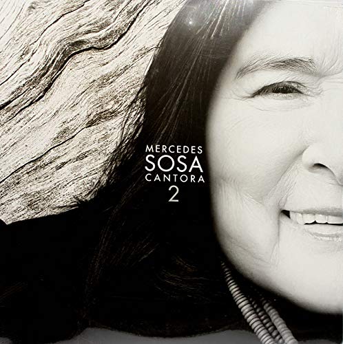 Album cover for Mercedes Sosa’s “Cantora 2” featuring her portrait.