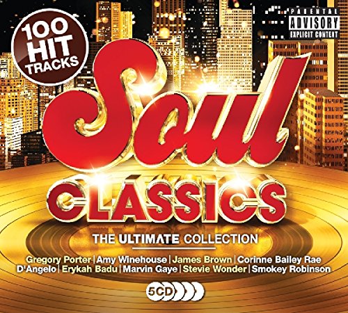 CD cover for "Soul Classics Ultimate Collect" with city skyline background.