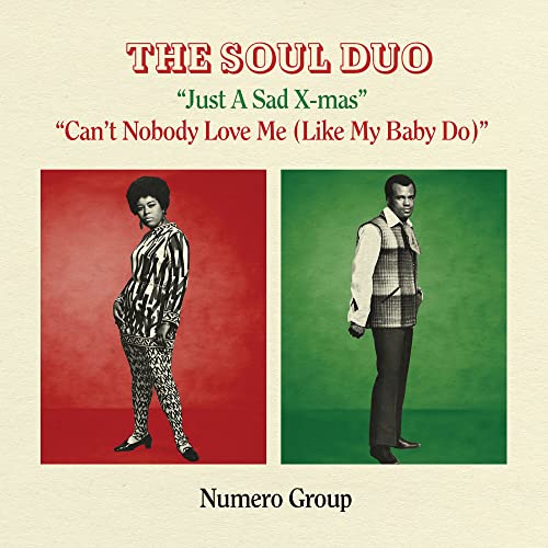 Album cover showing The Soul Duo with a woman on red and man on green.