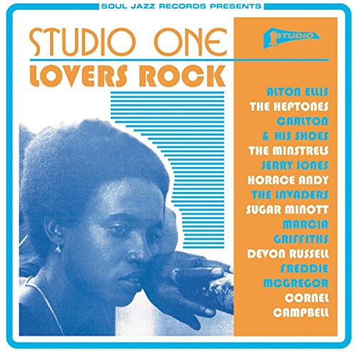 CD cover for “Studio One Lovers Rock” featuring a portrait of a woman.