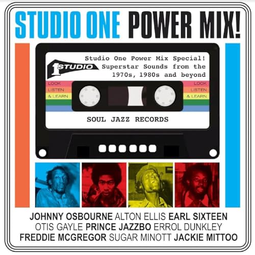 CD cover featuring a cassette tape design and portraits of musicians.