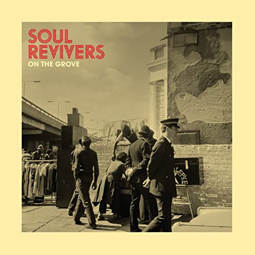 CD cover for "Soul Revivers - On The Groove" featuring a vintage street scene.