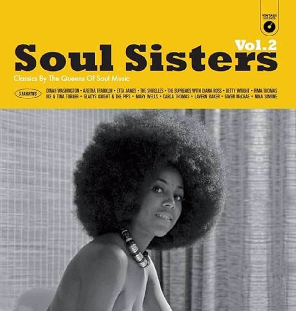 Album cover for “Soul Sisters Vol. 2” featuring a portrait of a woman.