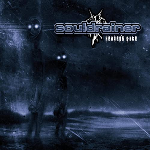 Dark album cover featuring ghostly figures and band name "Souldrainer".