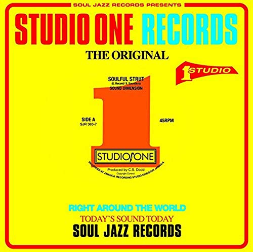 Yellow Studio One Records vinyl cover with a large orange number one logo.