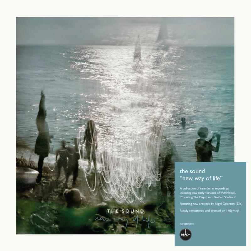 Vinyl record cover for "The Sound - New Way Of Life" with figures in water.