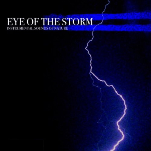 "CD cover with a dark background, lightning, and 'Eye of the Storm' text."