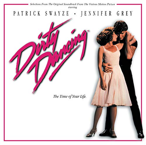 “Dirty Dancing” soundtrack CD cover with Patrick Swayze and Jennifer Grey dancing.