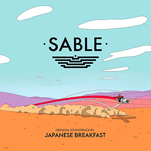 CD cover for Sable soundtrack featuring desert landscape and hoverbike.