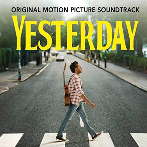 Yesterday" soundtrack album cover with a man walking on a crosswalk.