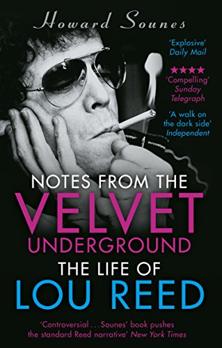 Book cover featuring Lou Reed in sunglasses smoking a cigarette.