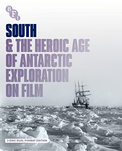 Blu-ray cover for "South" film, showing a ship in icy waters.