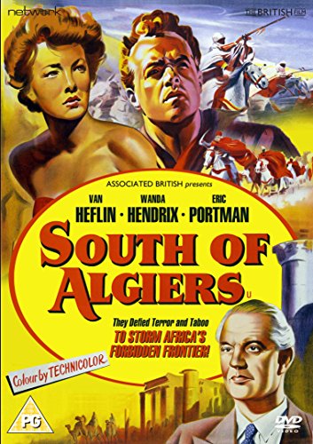 South of Algiers" DVD cover featuring actors and a desert scene.