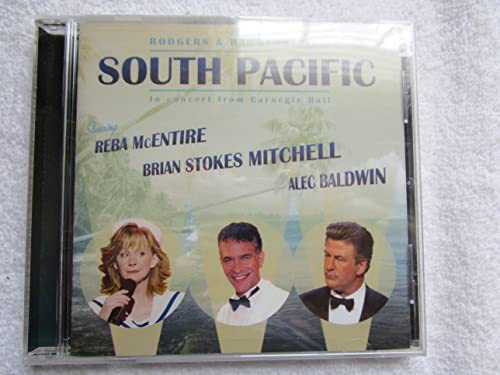 CD case for "South Pacific" concert featuring Reba McEntire, Alec Baldwin.