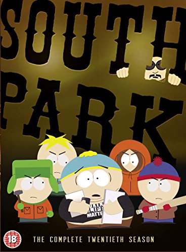 South Park Season 20 DVD cover featuring cartoon characters.