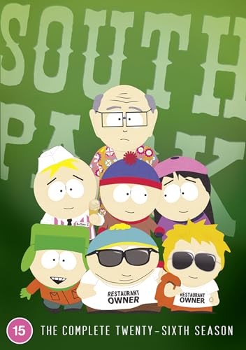 South Park season 26 DVD cover featuring various characters on a green background.