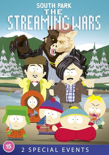 DVD cover for South Park: The Streaming Wars featuring various characters in a landscape.
