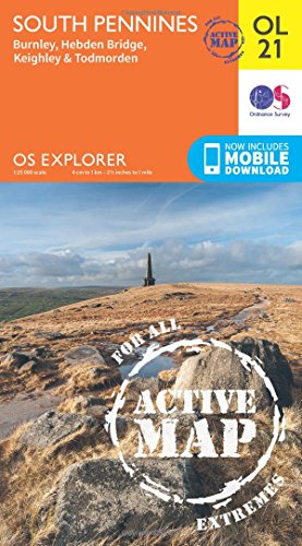 Ordnance Survey map cover showing a moorland landscape and monument.