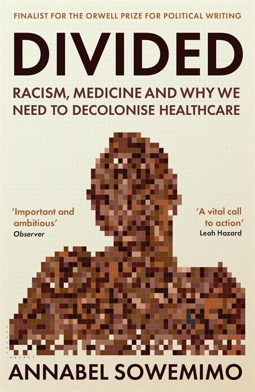 Book cover featuring a pixelated human silhouette on a grid background with bold text.
