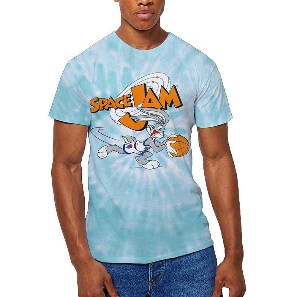 Dip-dye t-shirt featuring a retro image of Bugs Bunny from Space Jam.