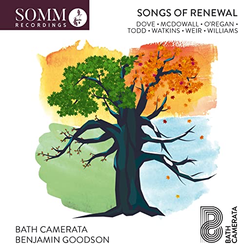 CD cover with a dark tree displaying all four seasons.