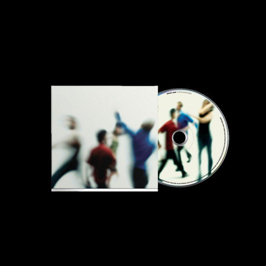 Spacey Jane CD album with blurry figures on a white background.