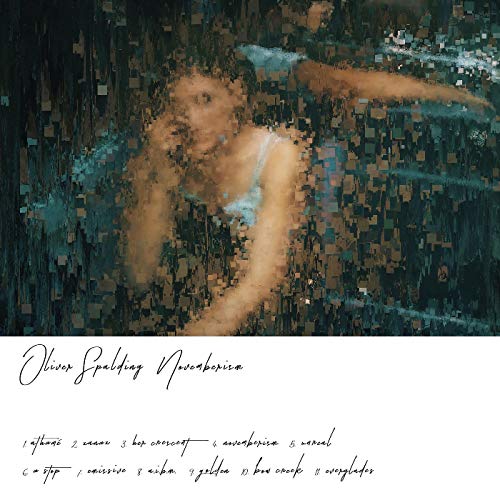 Album cover for Oliver Spalding’s “Novemberism” with abstract, pixelated figure.