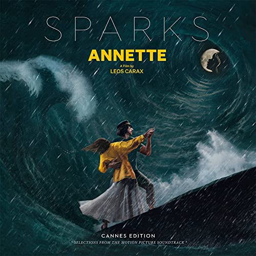 Vinyl album cover featuring a couple dancing amidst a stormy, dark ocean landscape.
